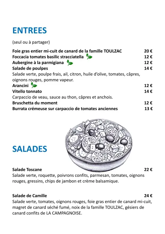 Menü_L'Ours Bleu Restaurant_Samoëns_Bild_3