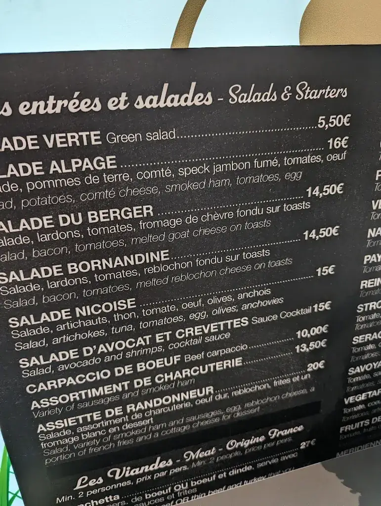 Menu_Restaurant Le Sérac (restaurant, pizzeria, spécialités savoyardes)_Samoëns_image_3