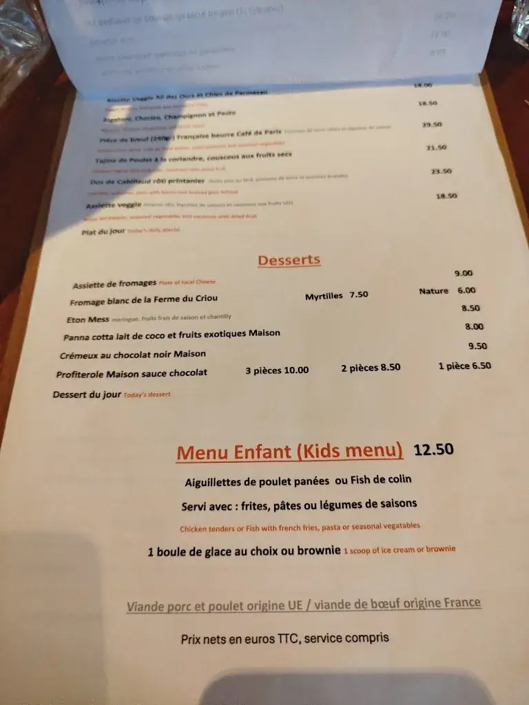 Menu_BRASSERIE RESTAURANT LE SAVOIE_Samoëns_immagine_4