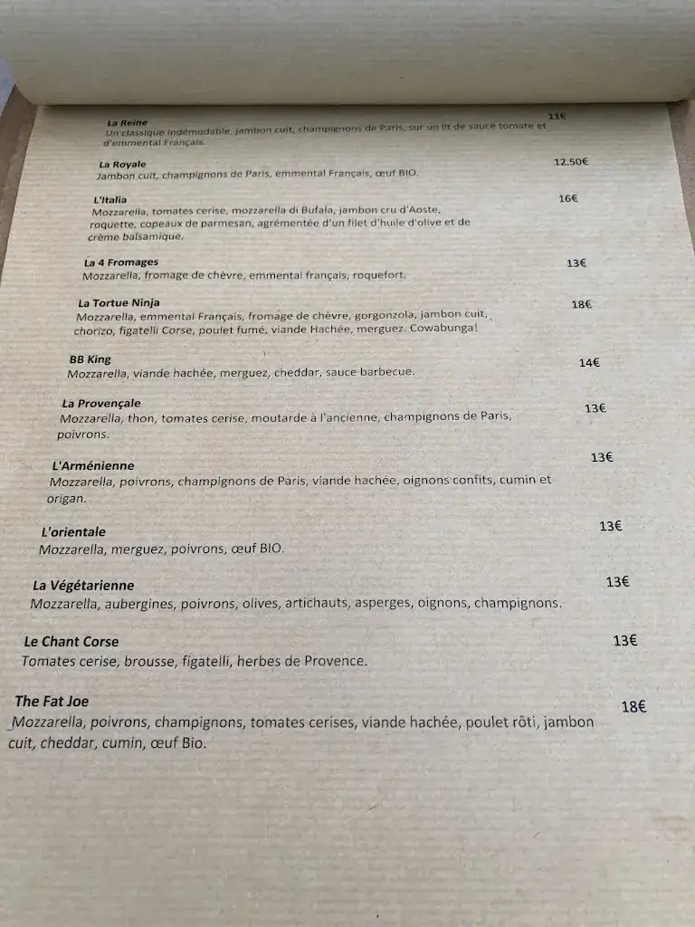 Menu_Pizzeria La Calabraise_Annemasse_image_3