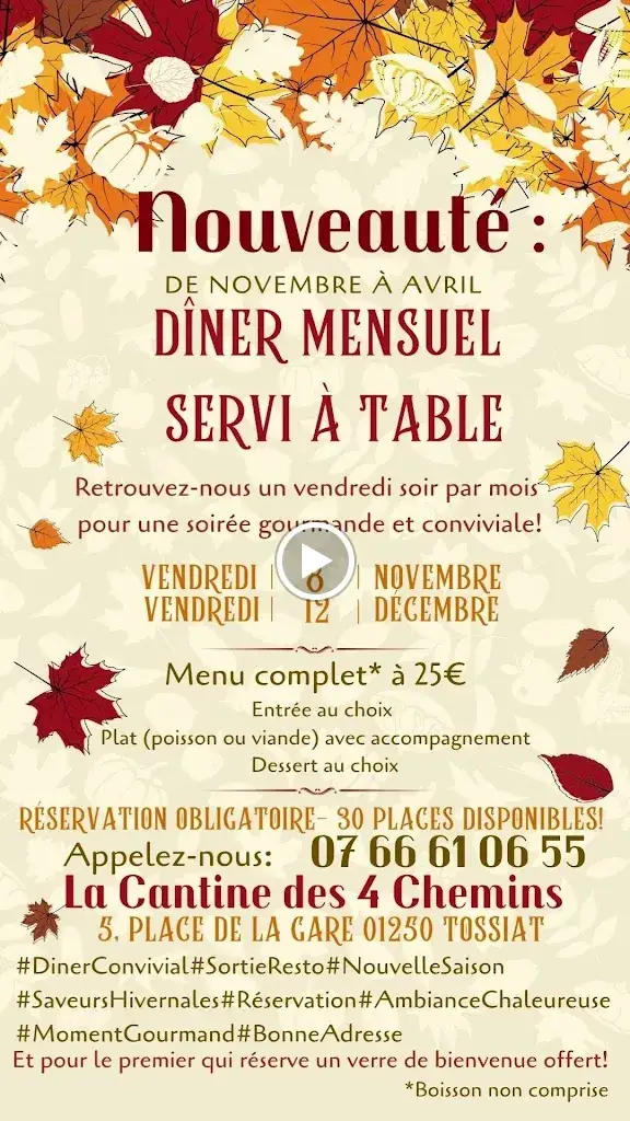 Menu_La Cantine des 4 Chemins_Tossiat_image_4