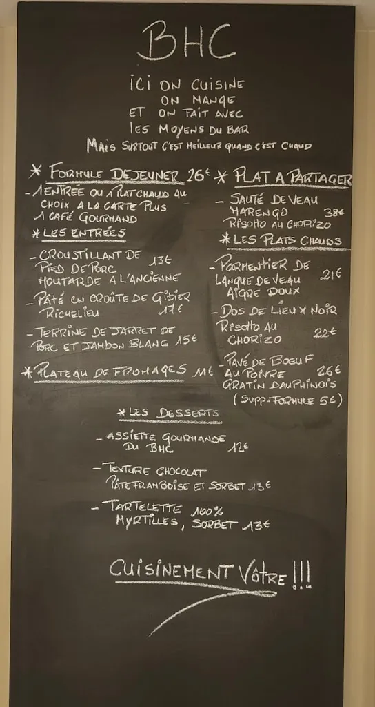 Le BHC ristorante a Toulon-sur-Allier