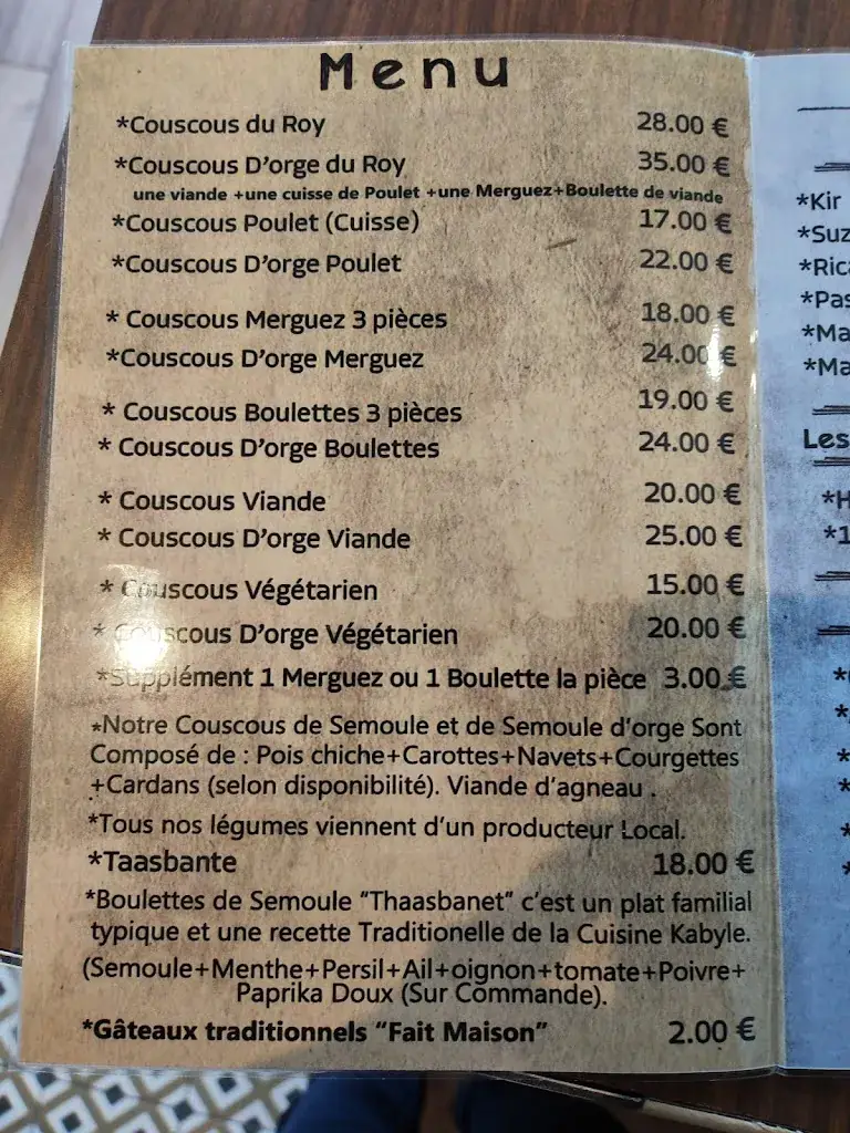 Menu_Au Roy du Couscous_Annemasse_immagine_3