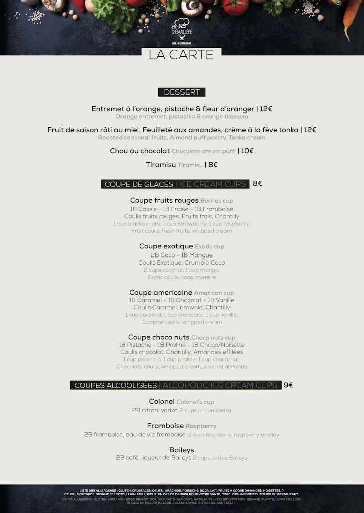 Menu_LA CREMAILLERE Taninges_Taninges_image_2