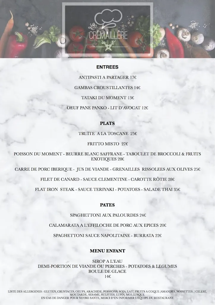 Menu_LA CREMAILLERE Taninges_Taninges_image_3