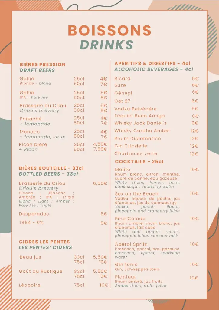 Menu_Les Terrasses du Mont Blanc | Restaurant_Taninges_image_2