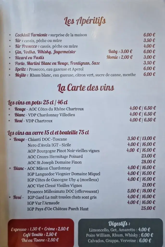 Menu_Farniente Restaurant-Pizzeria_Tarare_image_4