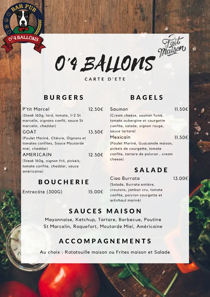 Menu_O'4 BALLONS_Tarare_image_1