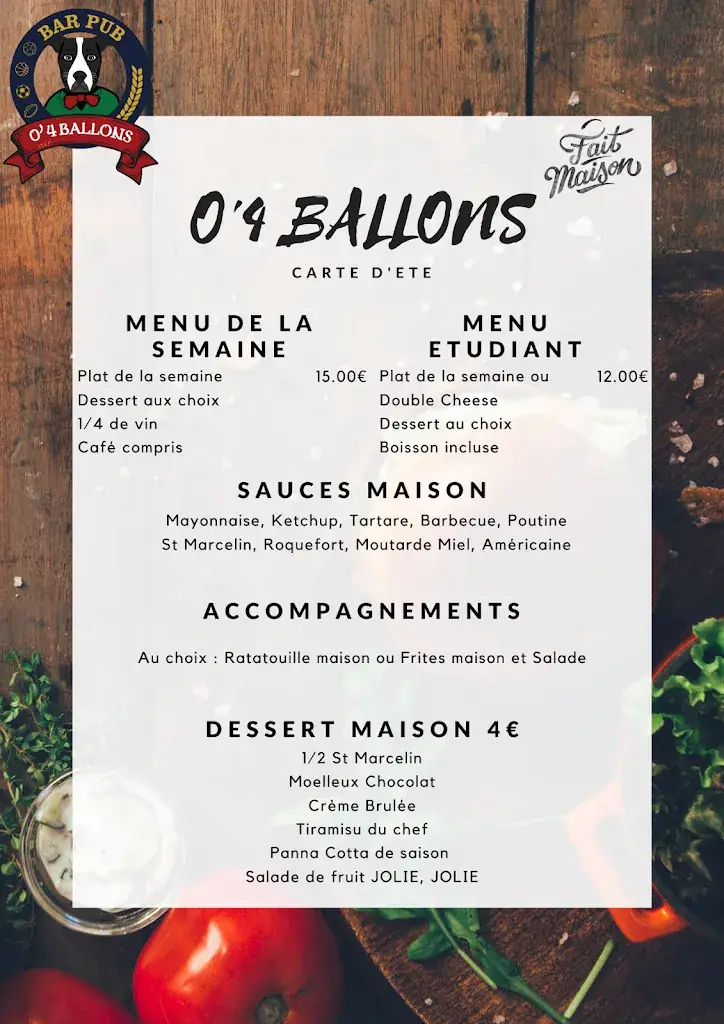 Menu_O'4 BALLONS_Tarare_image_2