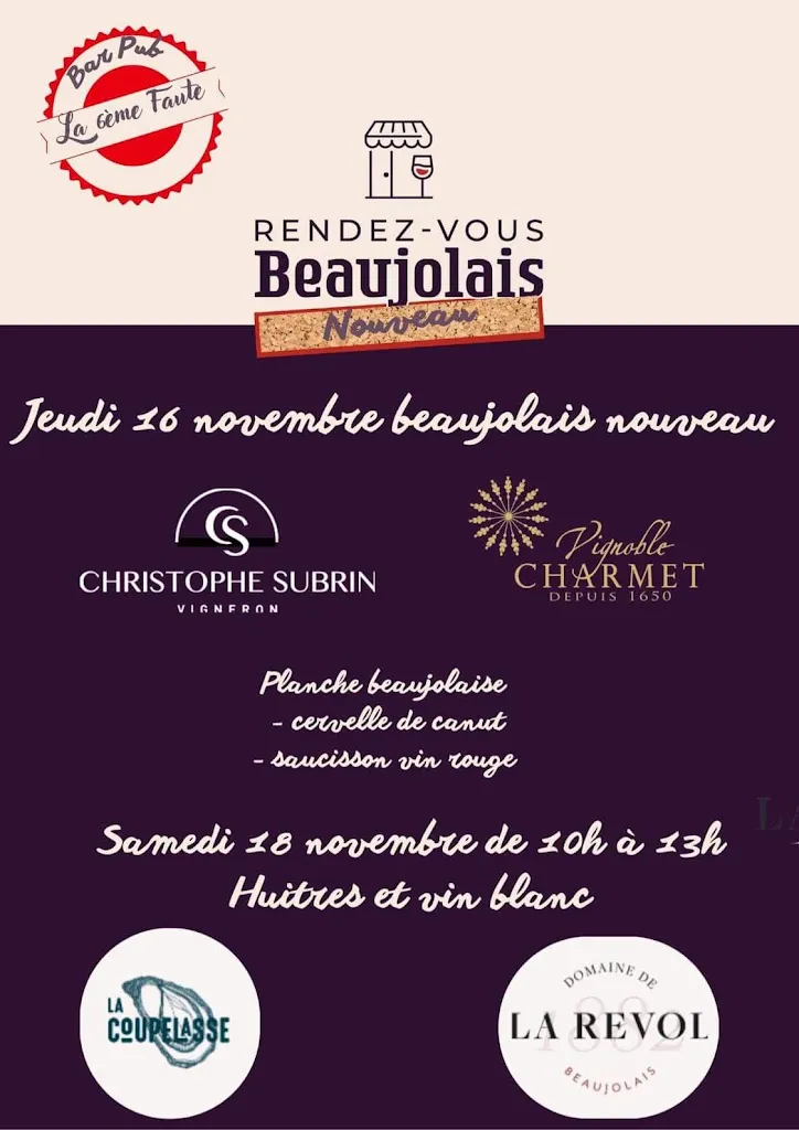 Menu_La 6ème Faute_Tarare_image_1