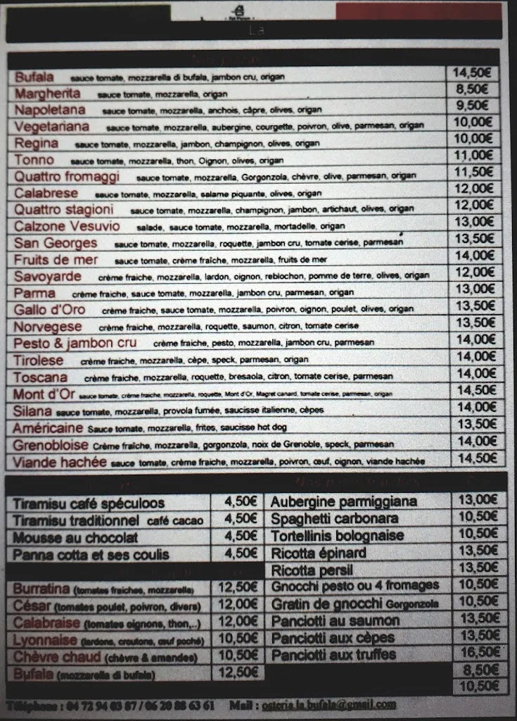 Menu_Osteria La Bufala_Valencin_imagen_2