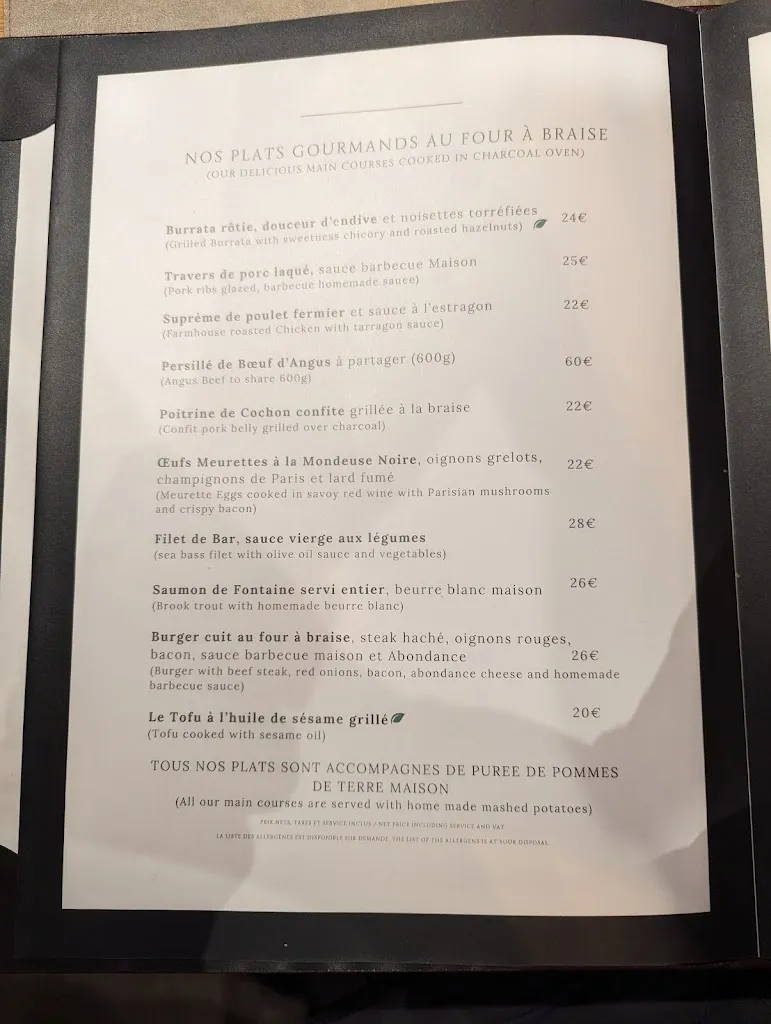 Menu_Restaurant Les Terrasses_Tignes_image_1