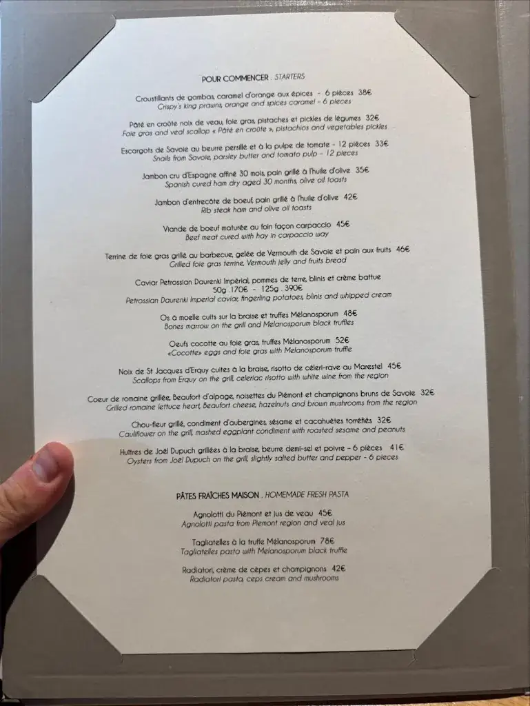 Menu_Le Panoramic_Tignes_image_3