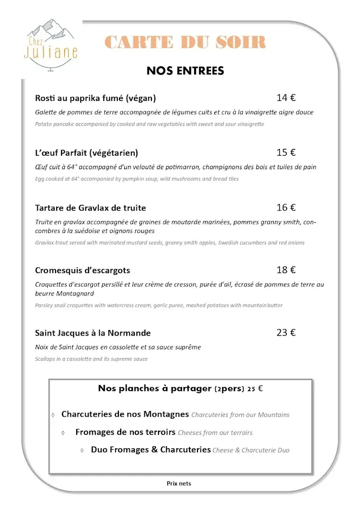 Menu_Chez Juliane_Tignes_image_4