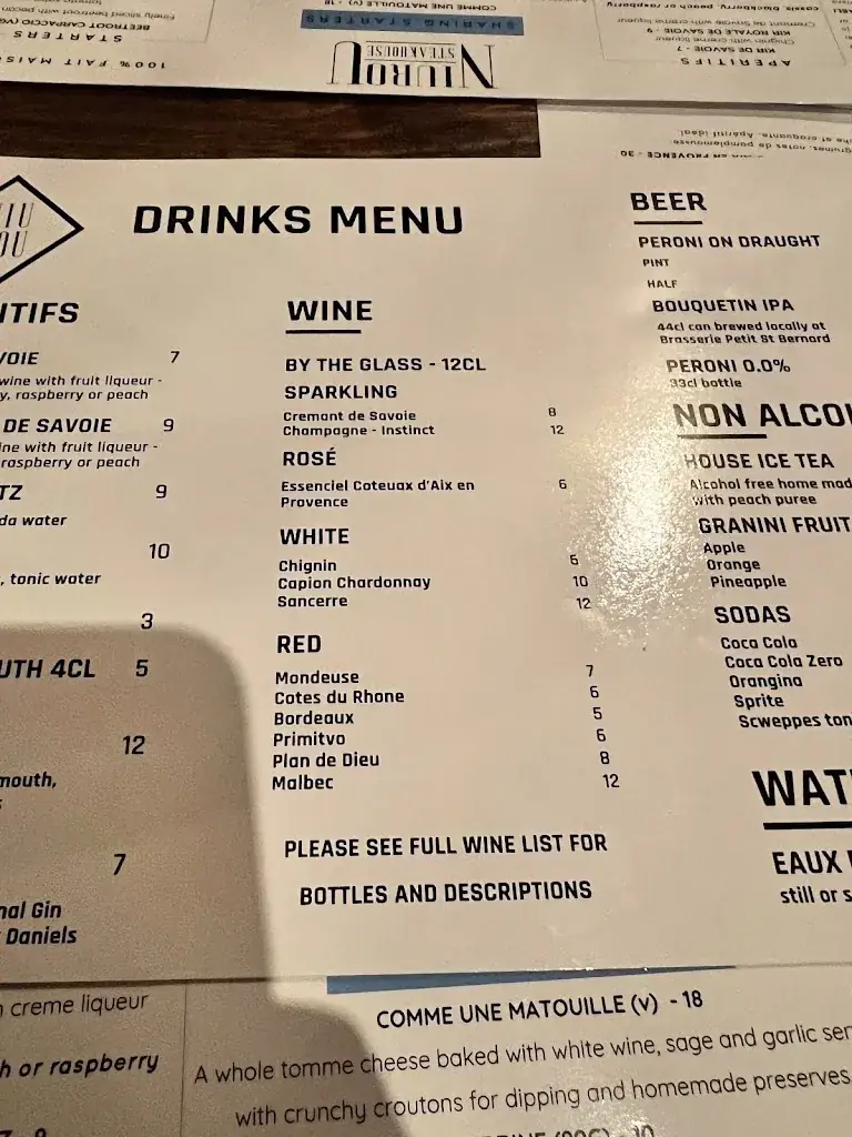 Menu_Niurou steakhouse_Tignes_imagen_3