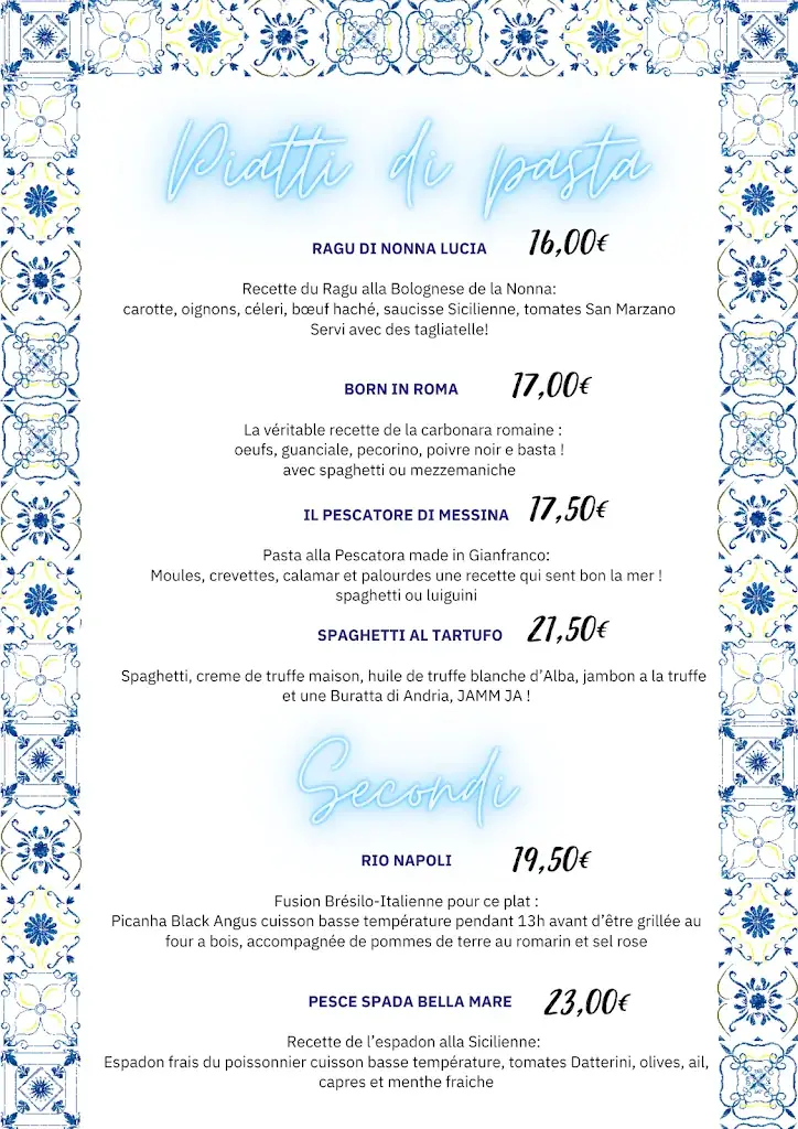 Menu_🥇🏆 NONNA - Ristorante & Pizzeria Napolitaine_Annemasse_image_1