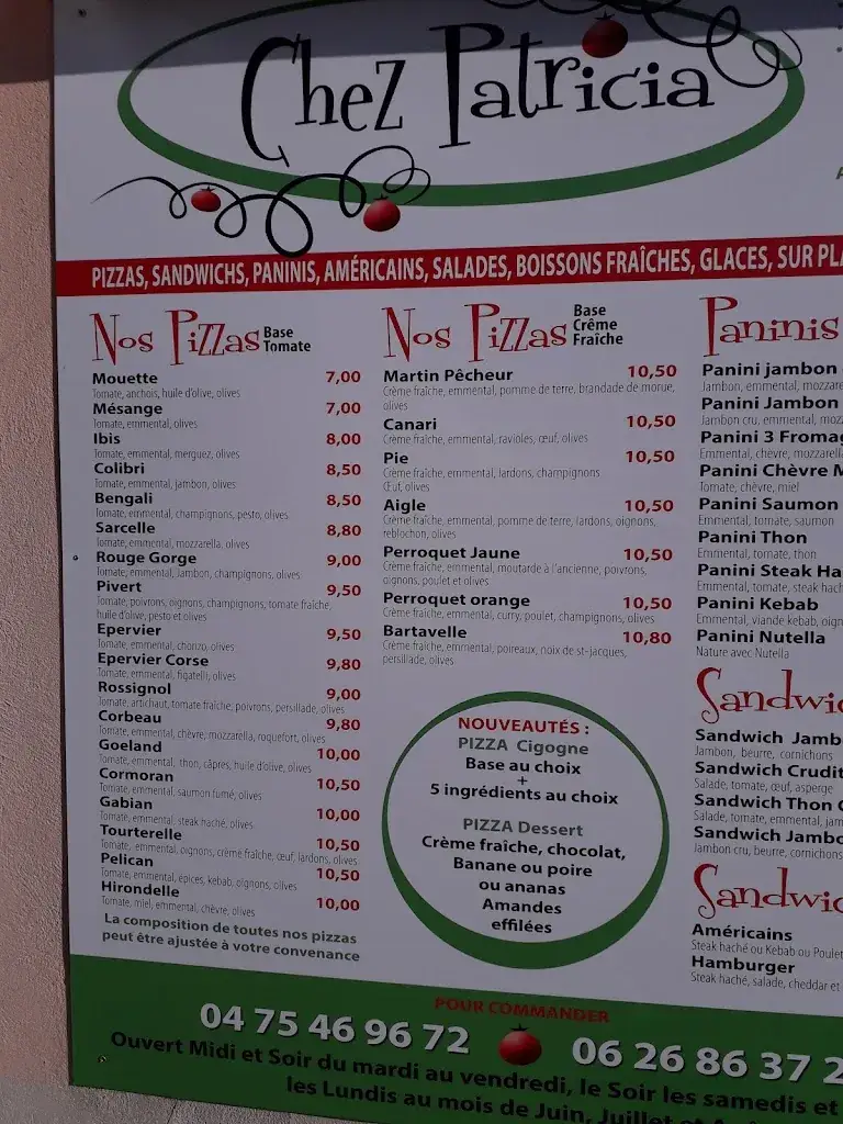 Menu_Chez Patricia_Tulette_image_1