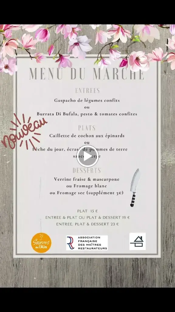 Menu_L'ATELIER Restaurant_Trévoux_image_1
