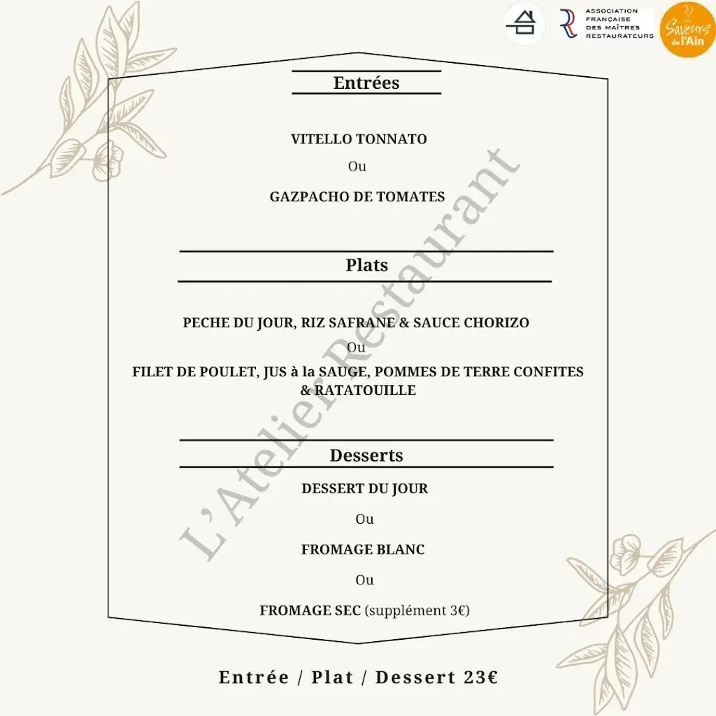 Menu_L'ATELIER Restaurant_Trévoux_image_4