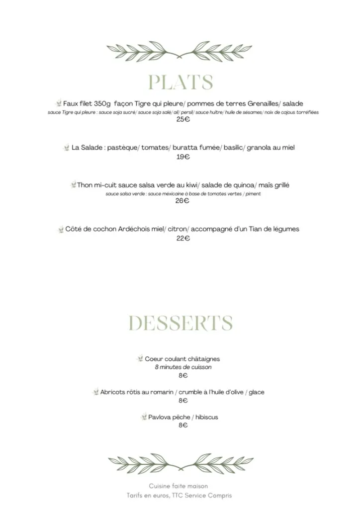 Menu_BLISS Restaurant_Vallon-Pont-d'Arc_image_1