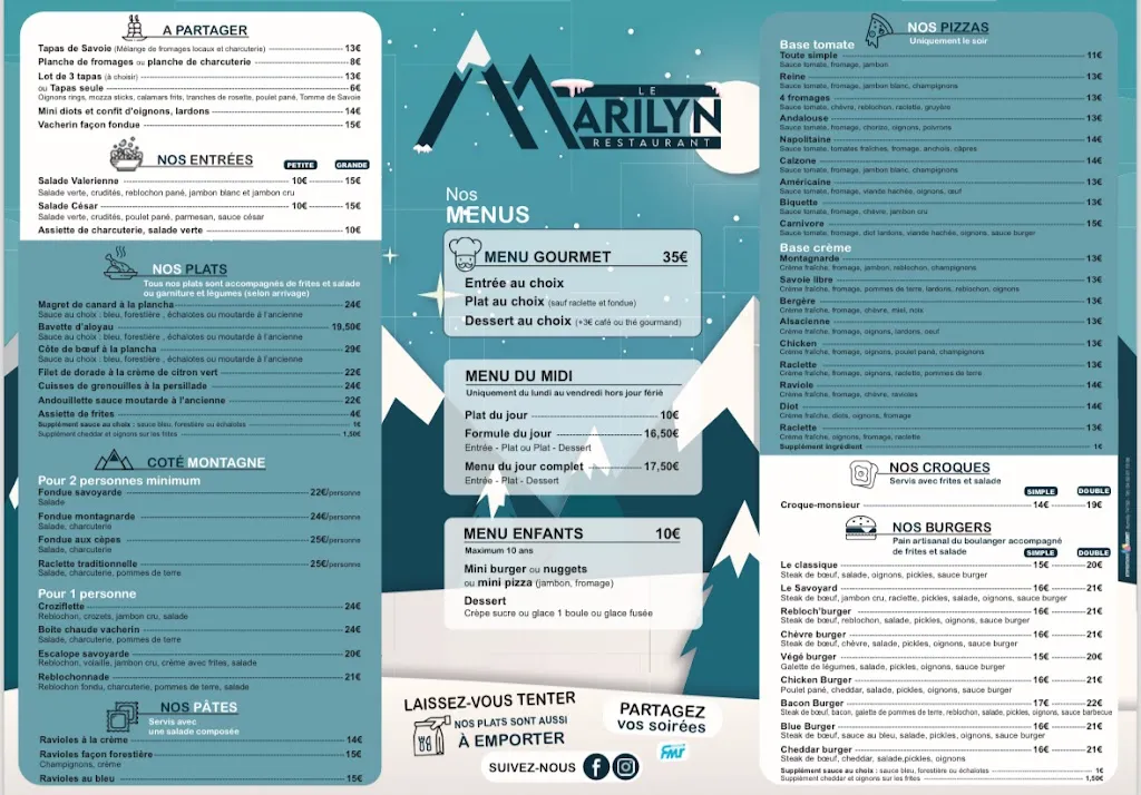 Menu_Restaurant le Marilyn_Vallières_image_1