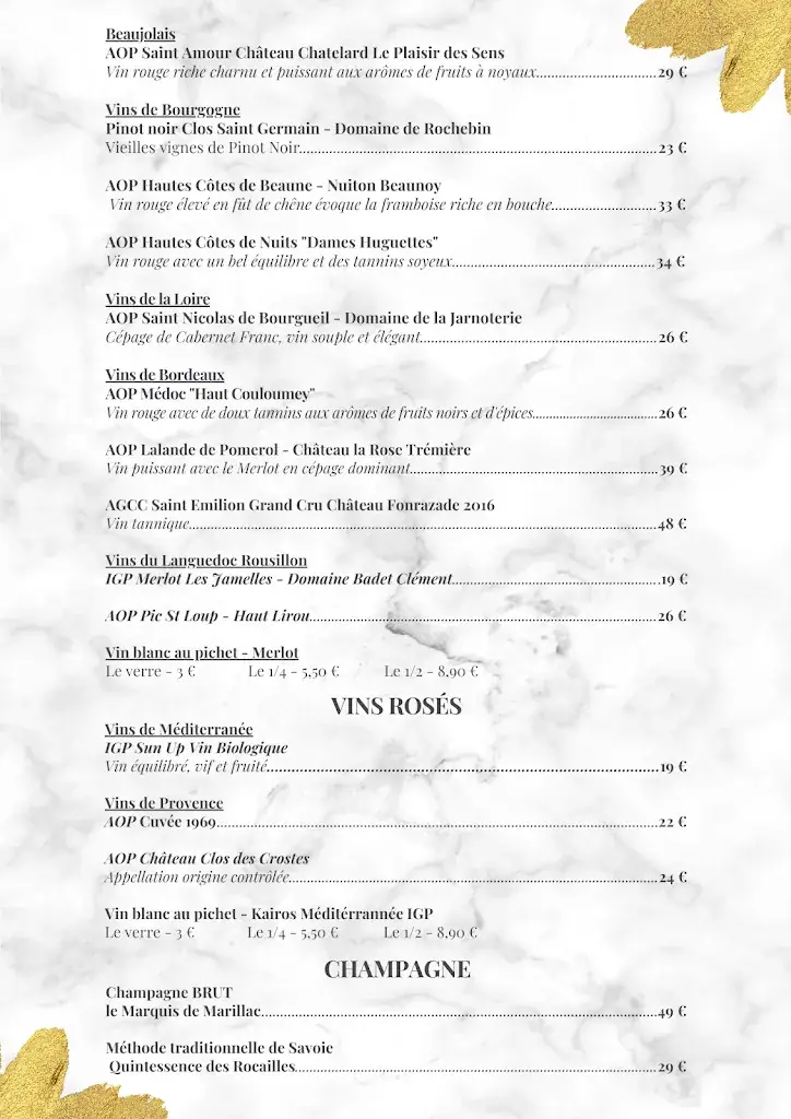 Menü_Restaurant L'Hermitage_Thônes_Bild_2