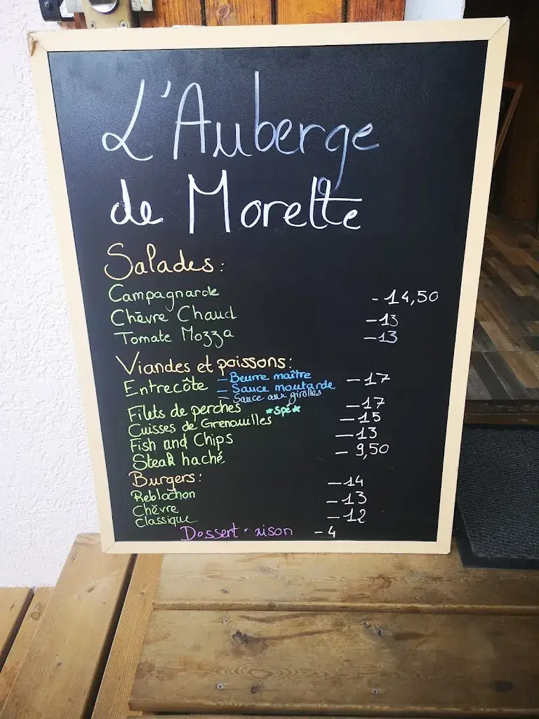Menu_Auberge de Morette_Thônes_image_1