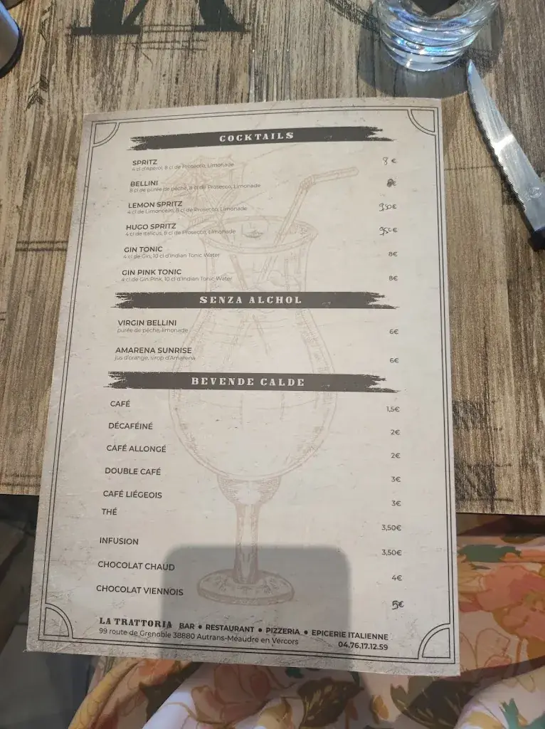 Menu_La Trattoria Du Vercors_Vercors_image_3