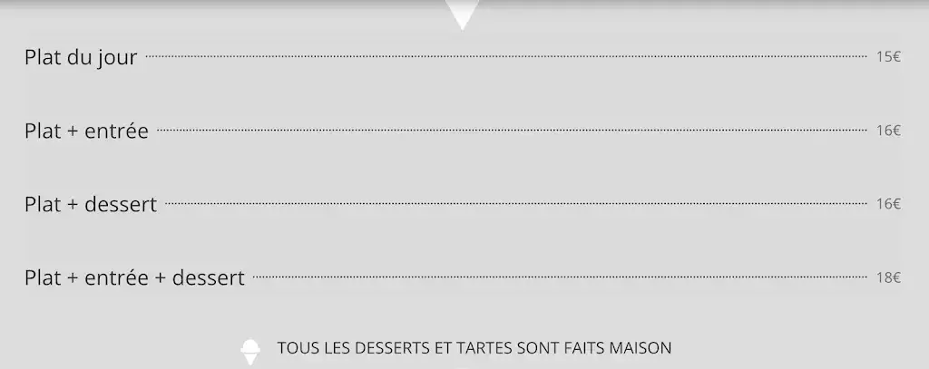 Menu_Bar Restaurant L'auberge Fleurie_Vaugneray_image_1