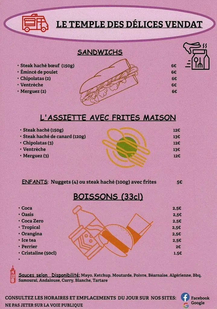 Menu_Le Temple des Délices_Vendat_image_1