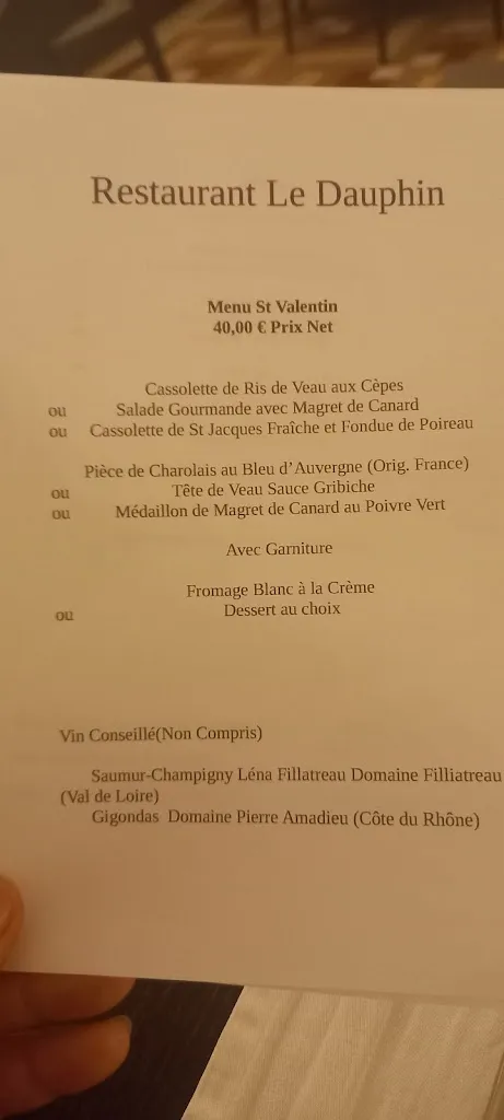 Restaurant Le Dauphin_Varennes-sur-Allier_menu_image_1