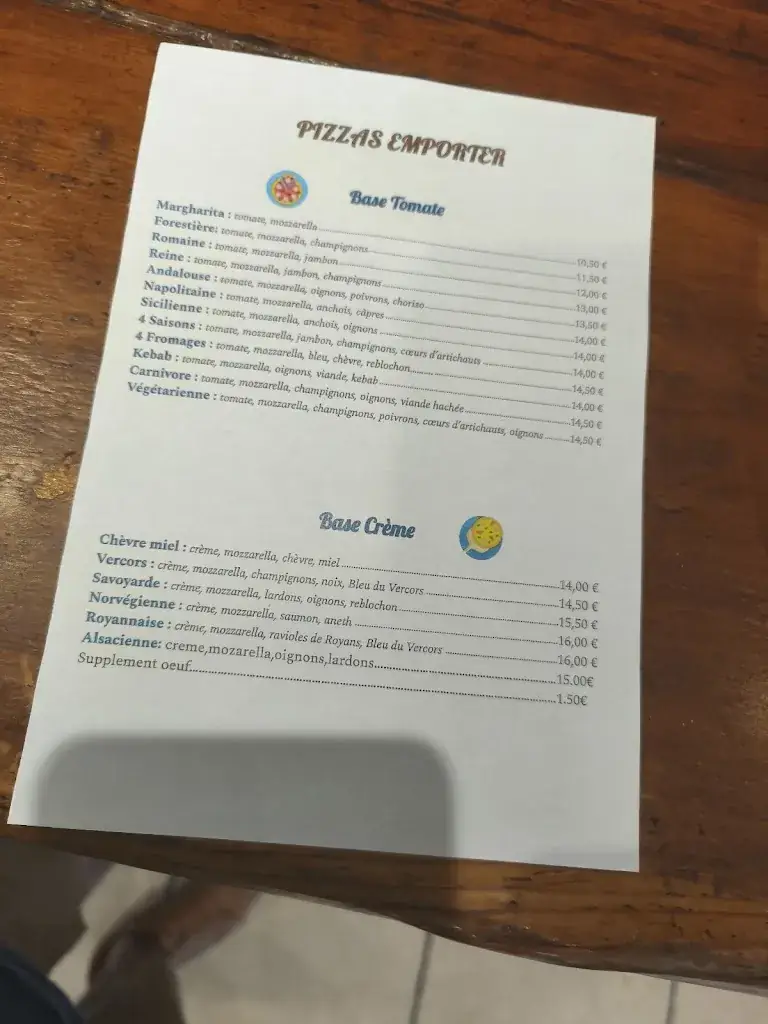 Menu_Restaurant - Le Chalet Suisse_Autrans_image_3