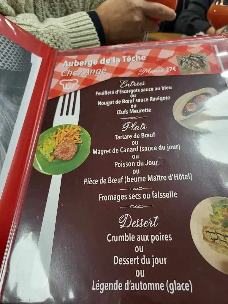 Menu_Auberge de la Têche chez ange_Varennes-sur-Tèche_immagine_1
