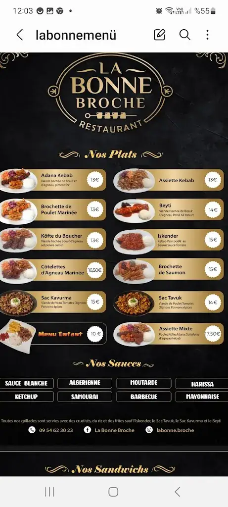 Menu_La bonne broche_Veauche_image_1