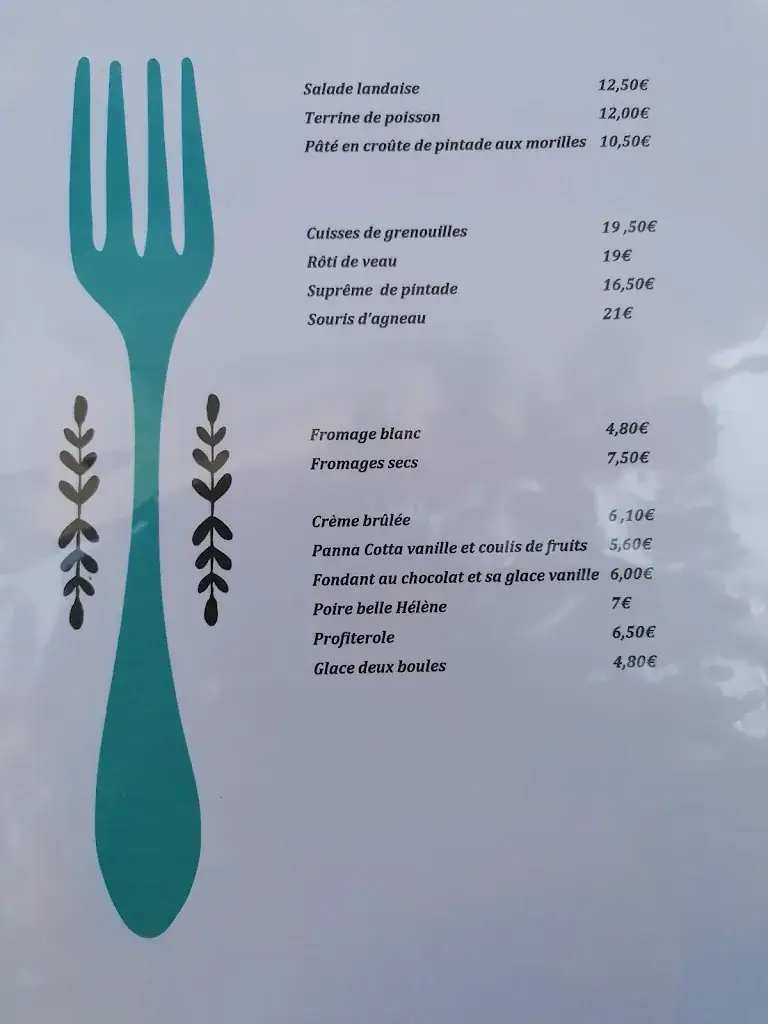 Menu_Auberge de la Varèze_Vernioz_immagine_1