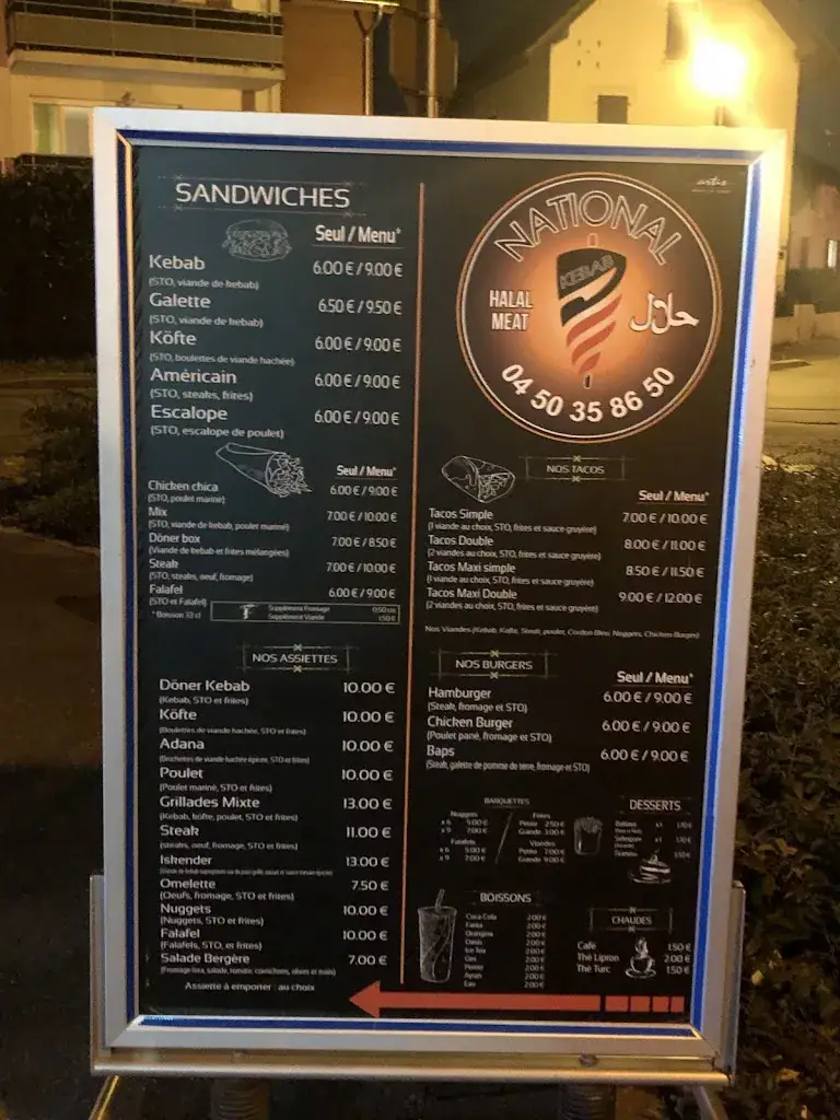 Menu_Restaurant National kebab_Veigy-Foncenex_image_1