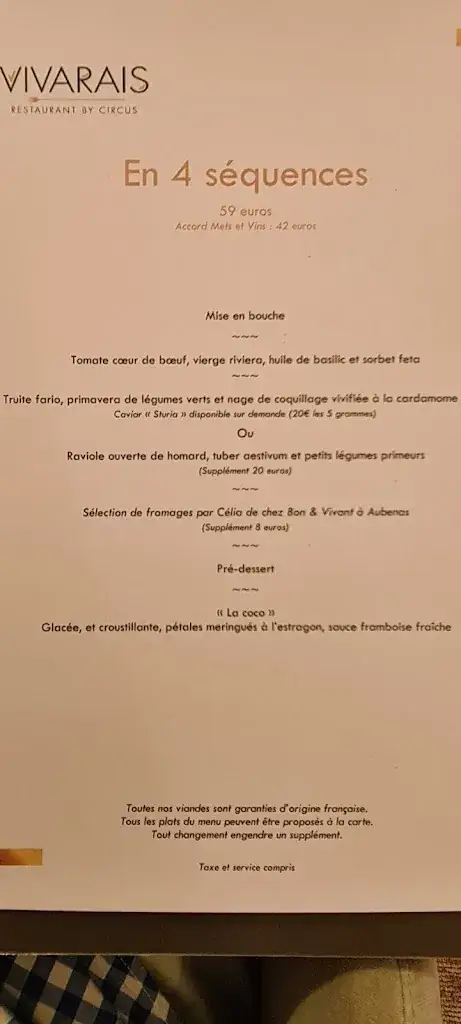 Menu_Restaurant le Vivarais_Vals-les-Bains_image_2