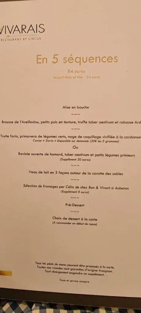 Menu_Restaurant le Vivarais_Vals-les-Bains_image_4