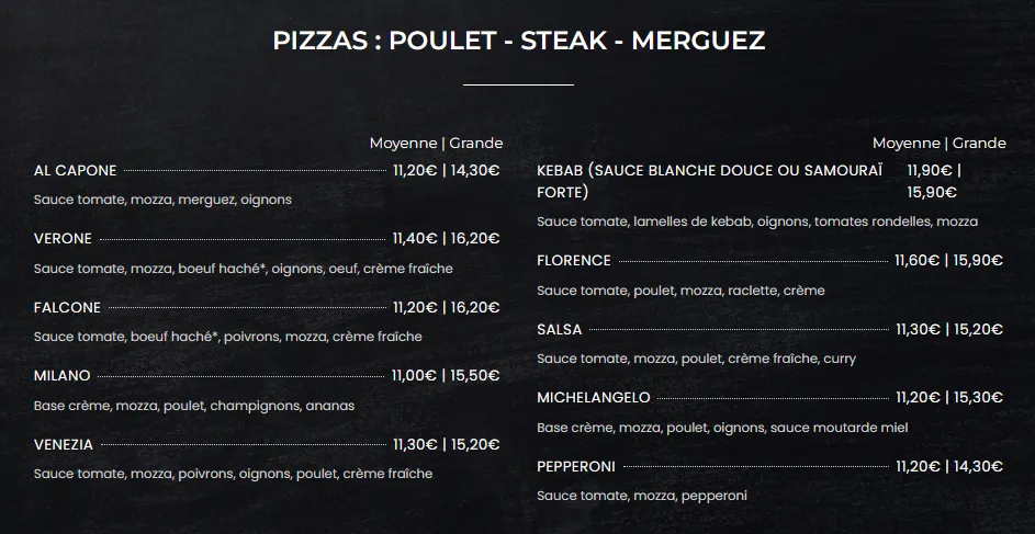 Menu_Pizza Maestro Chignat_Vertaizon_immagine_3