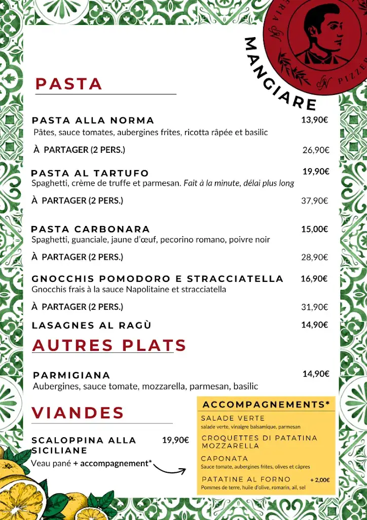 Menu_Nonno Pietro - Pizzeria_Vertaizon_image_1