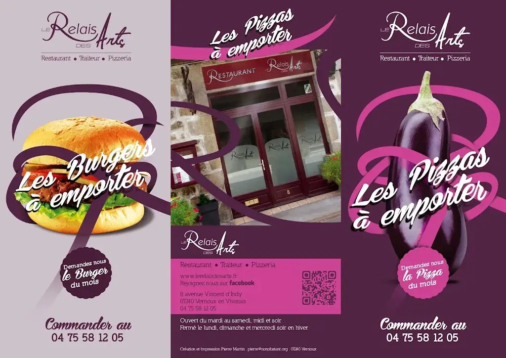 Menu_Restaurant LE RELAIS DES ARTS_Vernoux-en-Vivarais_image_3
