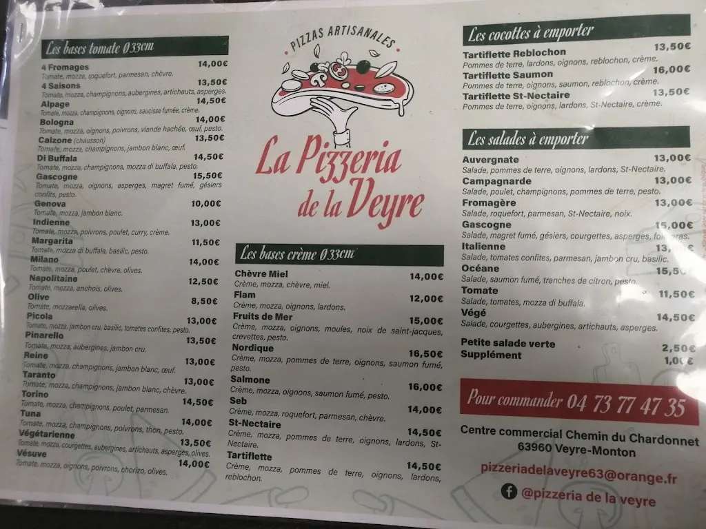 Menu_Pizzeria de la Veyre_Veyre-Monton_image_3