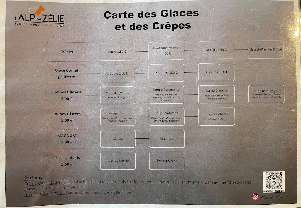 Menu_L'Alp De Zélie 2100 Valloire Galibier_Valloire_immagine_3