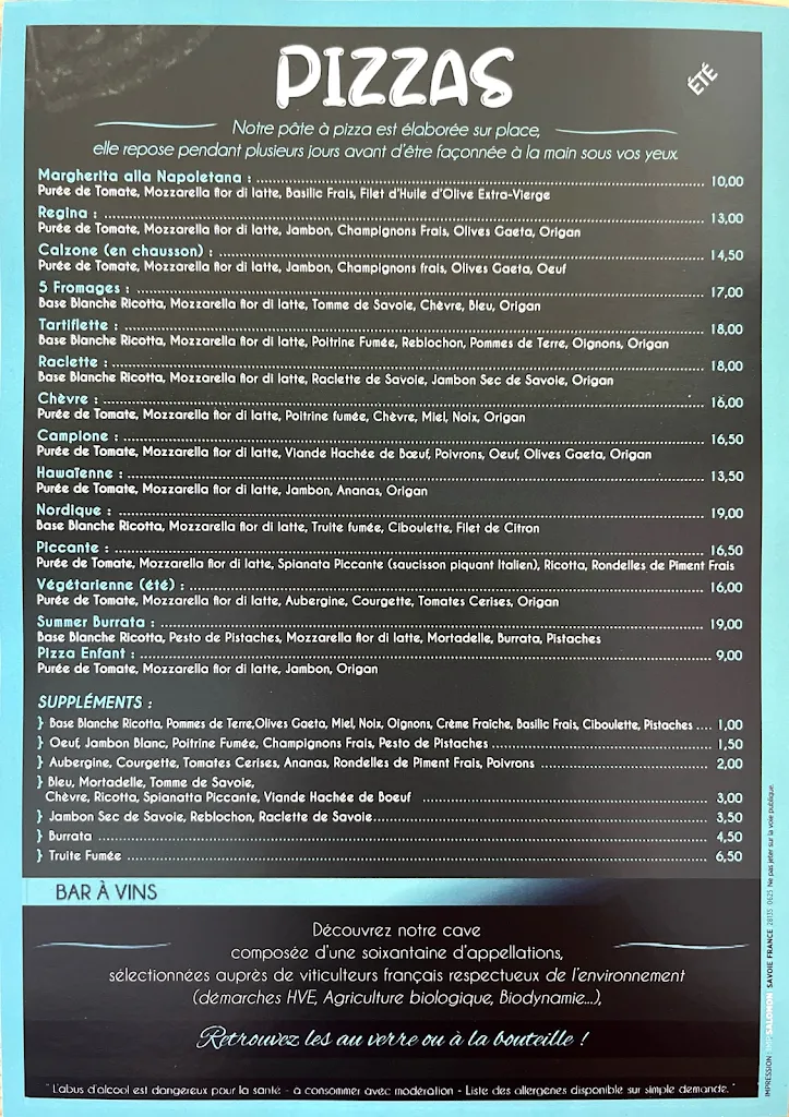 Menu_La Caburoche_Valloire_image_3