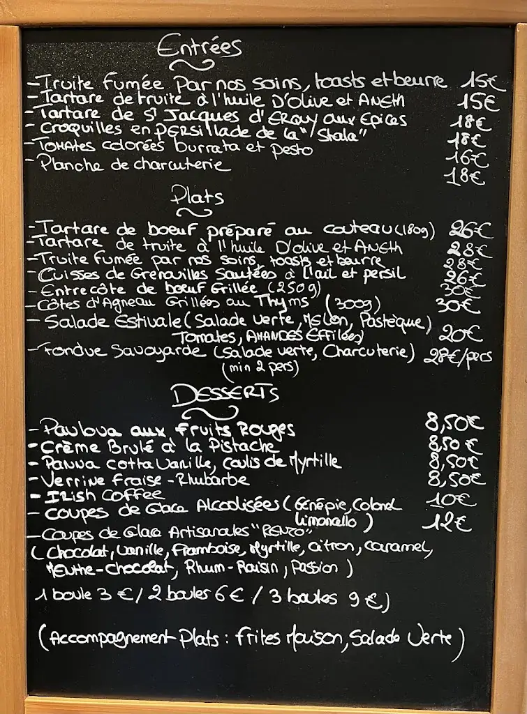 Menu_Sous La Roche Restaurant_Valloire_image_1