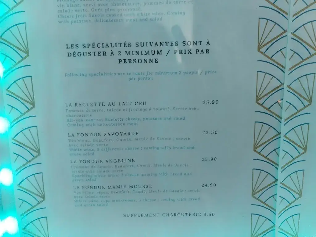 Menu_L'Asile des Fondues_Valloire_image_1