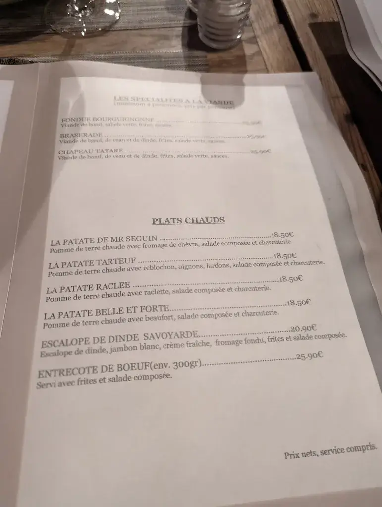 Menu_L'Asile des Fondues_Valloire_image_2