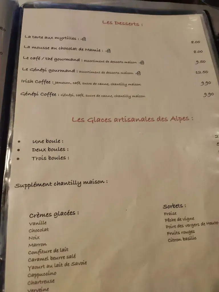 Menu_La Grange_Valloire_immagine_4