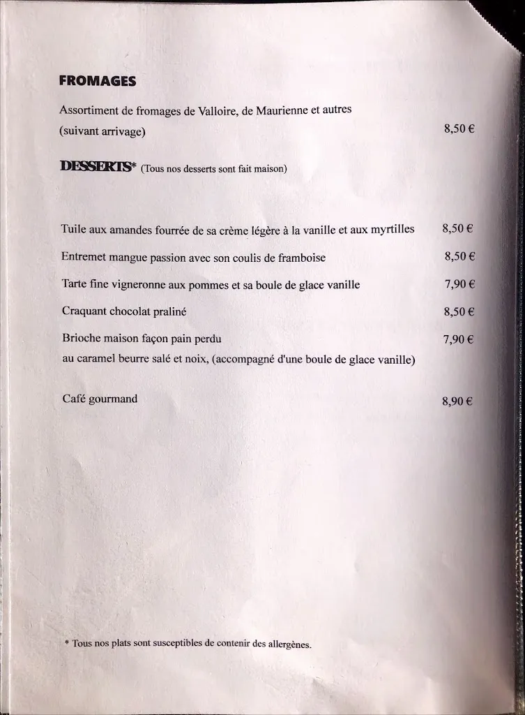 Menu_Restaurant Le Thymel_Valloire_image_4