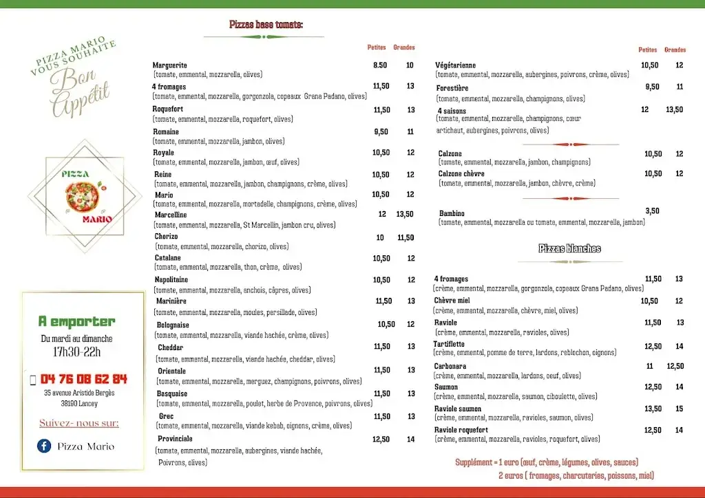 Menu_Mario Pizza_Villard-Bonnot_image_1